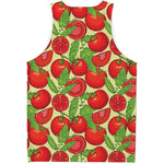 Hand Drawn Tomato Pattern Print Men's Tank Top