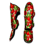 Hand Drawn Tomato Pattern Print Muay Thai Shin Guard