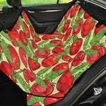 Hand Drawn Tomato Pattern Print Pet Car Back Seat Cover