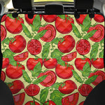Hand Drawn Tomato Pattern Print Pet Car Back Seat Cover