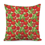 Hand Drawn Tomato Pattern Print Pillow Cover