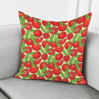 Hand Drawn Tomato Pattern Print Pillow Cover