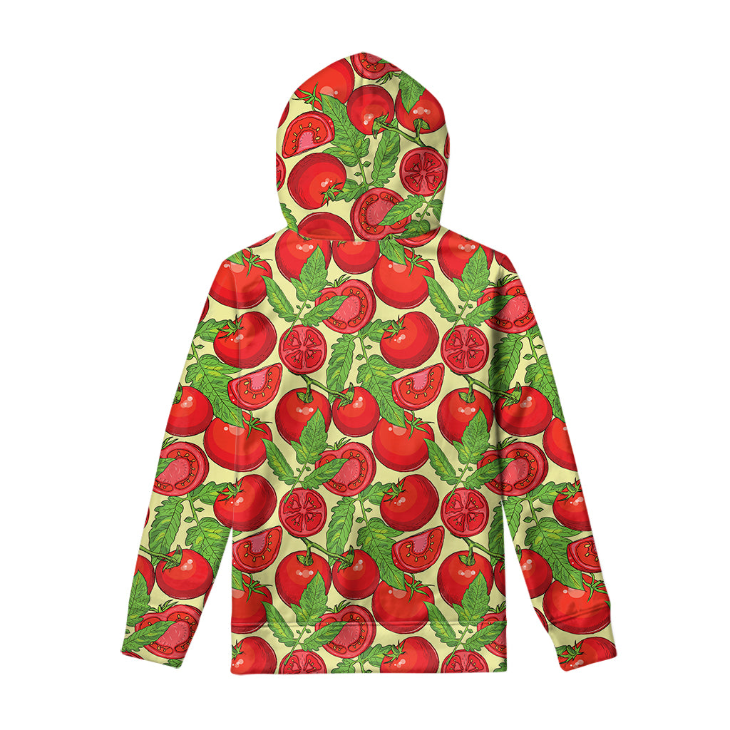 Hand Drawn Tomato Pattern Print Pullover Hoodie