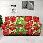 Hand Drawn Tomato Pattern Print Sofa Cover