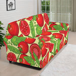 Hand Drawn Tomato Pattern Print Sofa Cover