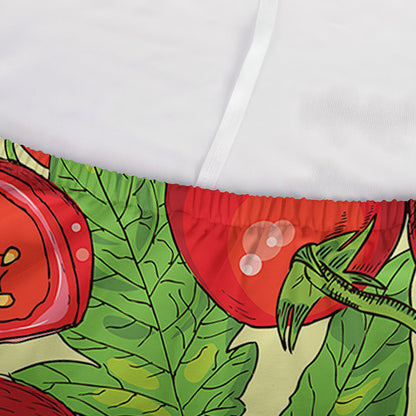 Hand Drawn Tomato Pattern Print Sofa Cover