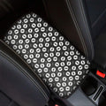Hand Drawn Vinyl Record Pattern Print Car Center Console Cover