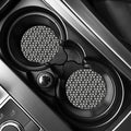 Hand Drawn Vinyl Record Pattern Print Car Coasters
