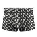 Hand Drawn Vinyl Record Pattern Print Men's Boxer Briefs