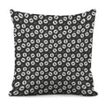 Hand Drawn Vinyl Record Pattern Print Pillow Cover