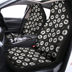 Hand Drawn Vinyl Record Pattern Print Universal Fit Car Seat Covers