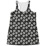 Hand Drawn Vinyl Record Pattern Print Women's Racerback Tank Top