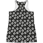 Hand Drawn Vinyl Record Pattern Print Women's Racerback Tank Top