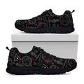 Hand Of Glory Black Magic Witch Print Black Running Shoes