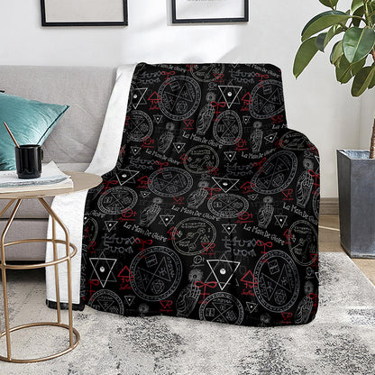 Hand Of Glory Black Magic Witch Print Blanket