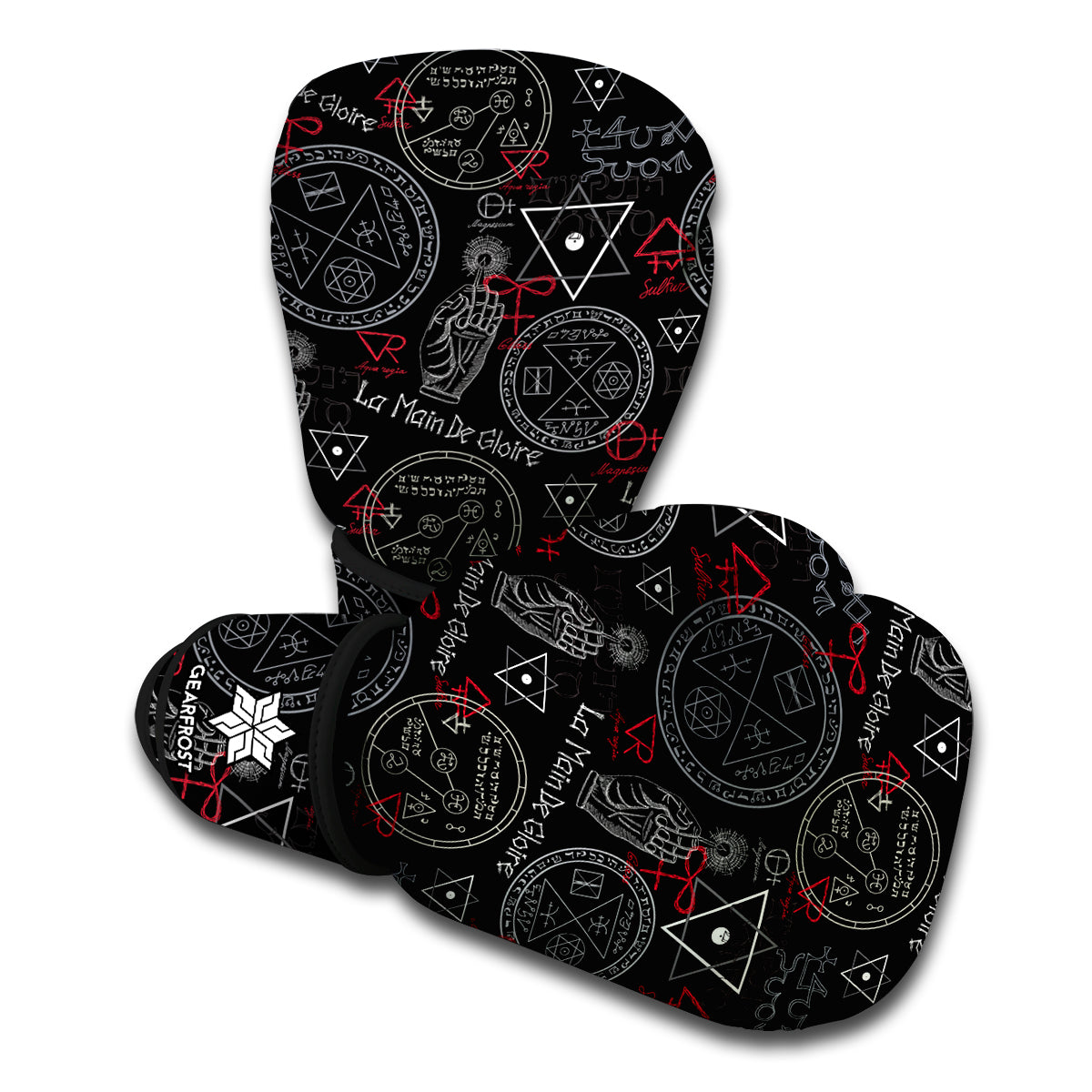 Hand Of Glory Black Magic Witch Print Boxing Gloves