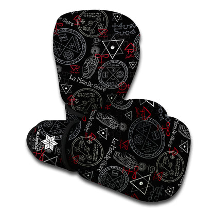 Hand Of Glory Black Magic Witch Print Boxing Gloves