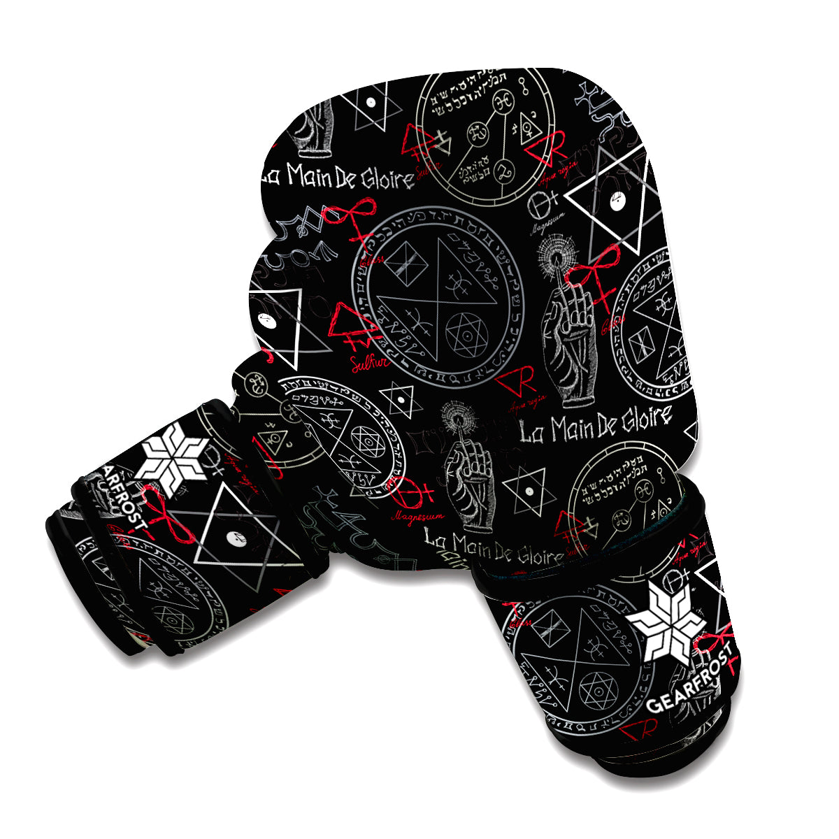Hand Of Glory Black Magic Witch Print Boxing Gloves