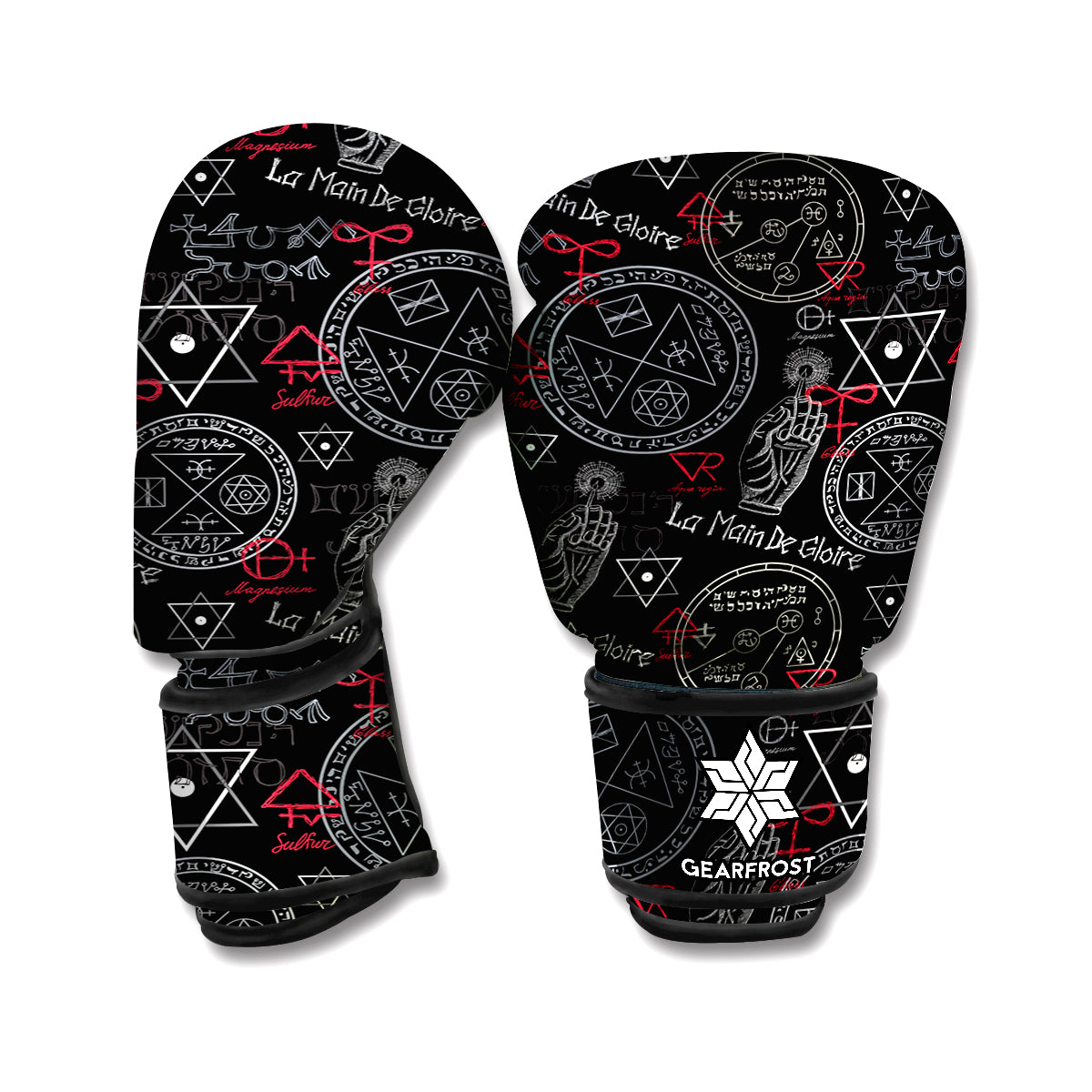 Hand Of Glory Black Magic Witch Print Boxing Gloves