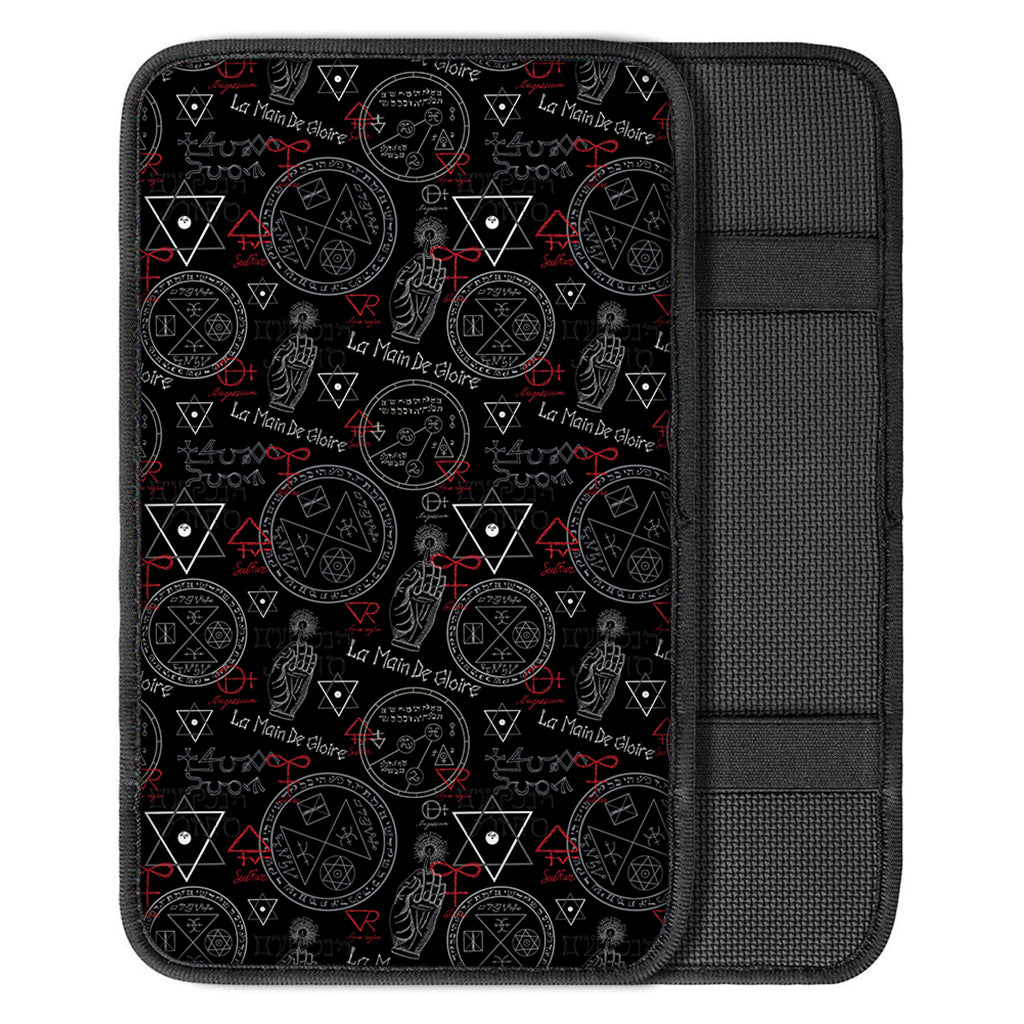 Hand Of Glory Black Magic Witch Print Car Center Console Cover