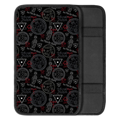 Hand Of Glory Black Magic Witch Print Car Center Console Cover