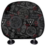 Hand Of Glory Black Magic Witch Print Car Headrest Covers