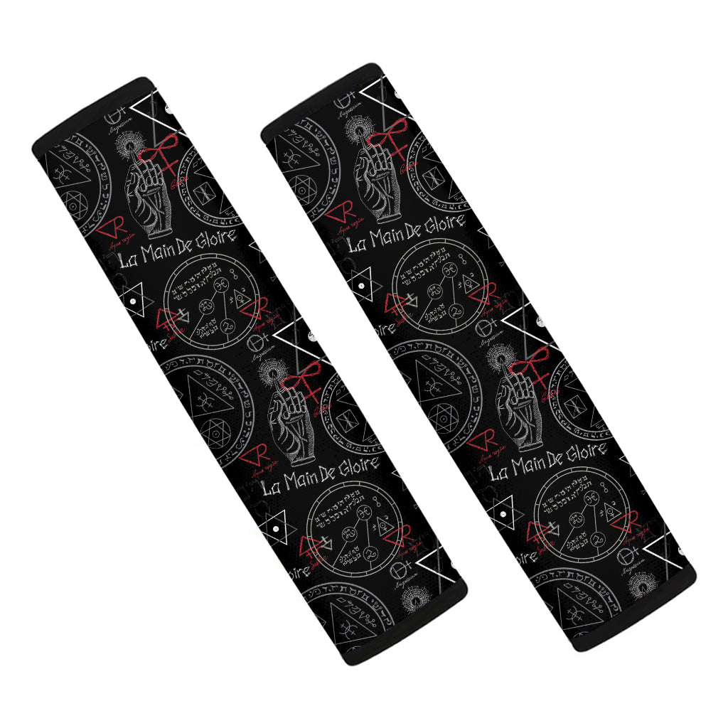 Hand Of Glory Black Magic Witch Print Car Seat Belt Covers