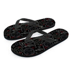 Hand Of Glory Black Magic Witch Print Flip Flops