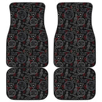 Hand Of Glory Black Magic Witch Print Front and Back Car Floor Mats