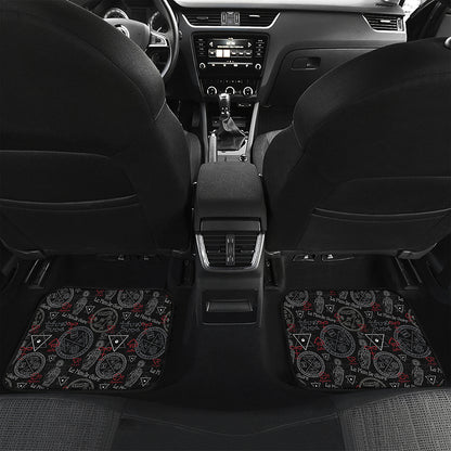 Hand Of Glory Black Magic Witch Print Front and Back Car Floor Mats