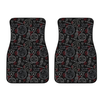 Hand Of Glory Black Magic Witch Print Front Car Floor Mats