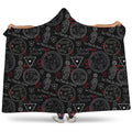 Hand Of Glory Black Magic Witch Print Hooded Blanket
