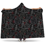 Hand Of Glory Black Magic Witch Print Hooded Blanket