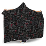 Hand Of Glory Black Magic Witch Print Hooded Blanket