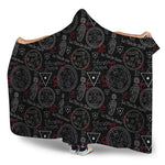 Hand Of Glory Black Magic Witch Print Hooded Blanket