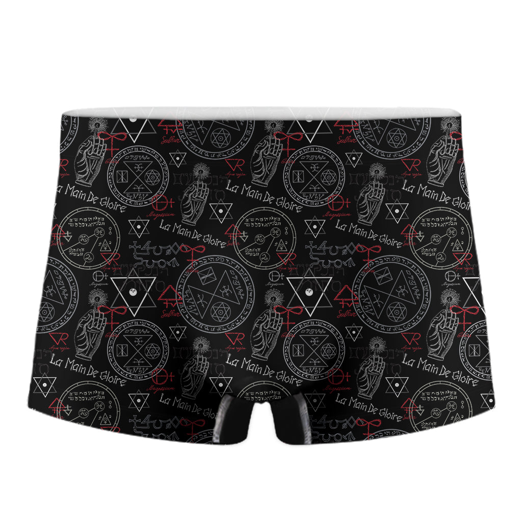Hand Of Glory Black Magic Witch Print Men's Boxer Briefs