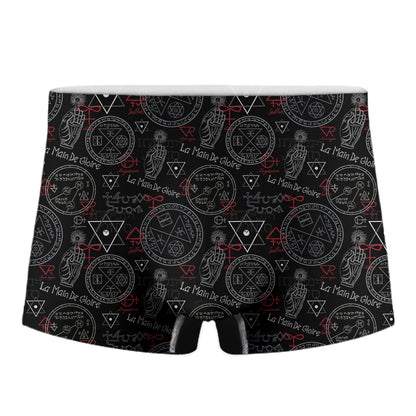 Hand Of Glory Black Magic Witch Print Men's Boxer Briefs