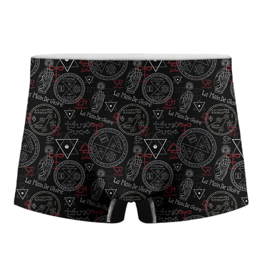 Hand Of Glory Black Magic Witch Print Men's Boxer Briefs