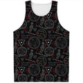 Hand Of Glory Black Magic Witch Print Men's Tank Top