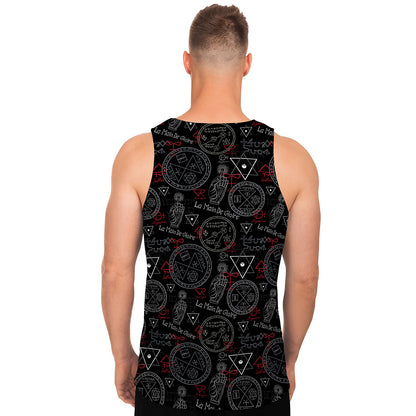 Hand Of Glory Black Magic Witch Print Men's Tank Top
