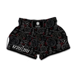 Hand Of Glory Black Magic Witch Print Muay Thai Boxing Shorts