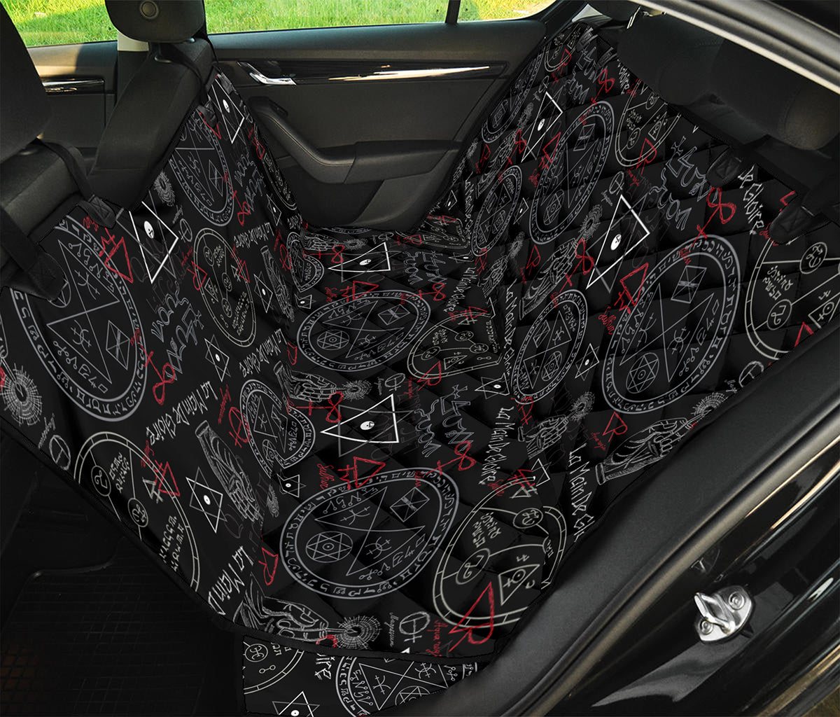 Hand Of Glory Black Magic Witch Print Pet Car Back Seat Cover