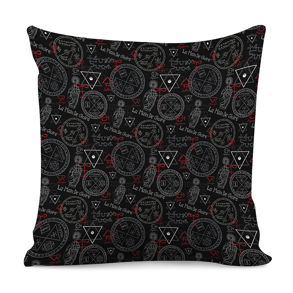 Hand Of Glory Black Magic Witch Print Pillow Cover