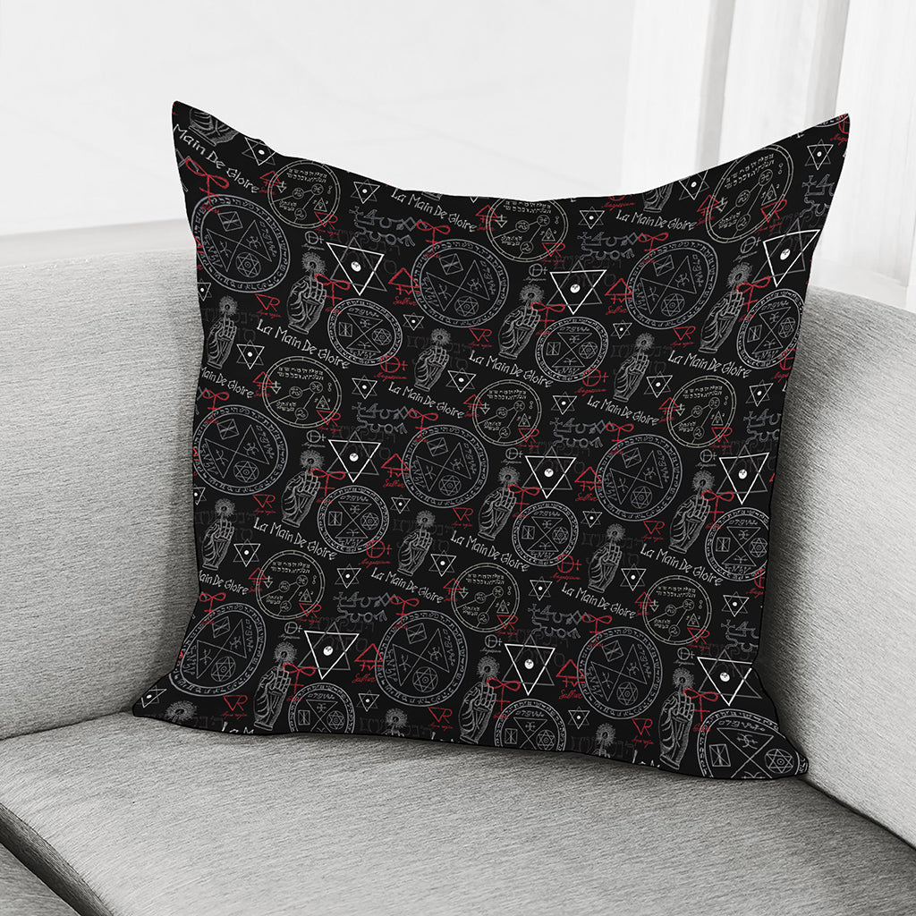Hand Of Glory Black Magic Witch Print Pillow Cover