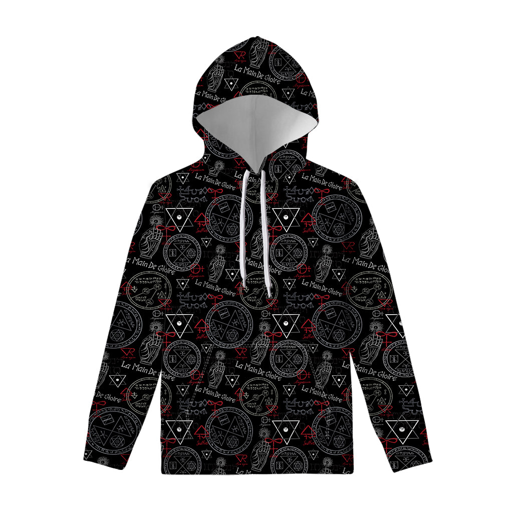 Hand Of Glory Black Magic Witch Print Pullover Hoodie