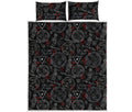 Hand Of Glory Black Magic Witch Print Quilt Bed Set