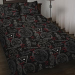 Hand Of Glory Black Magic Witch Print Quilt Bed Set
