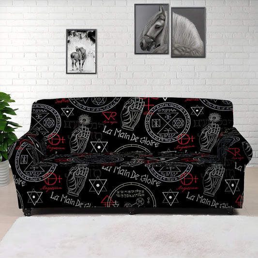 Hand Of Glory Black Magic Witch Print Sofa Cover