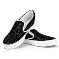 Hand Of Glory Black Magic Witch Print White Slip On Sneakers