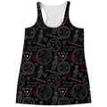 Hand Of Glory Black Magic Witch Print Women's Racerback Tank Top